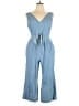 J.Crew Solid Blue Jumpsuit Size 14 - photo 1