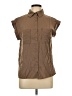 Assorted Brands Brown Sleeveless Button-Down Shirt Size L (estimated) - photo 1
