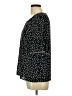 Rose + Olive 100% Polyester Polka Dots Black Short Sleeve Blouse Size L - photo 5