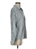 Splendid 100% Viscose Stripes Silver Long Sleeve Button-Down Shirt Size S - photo 4