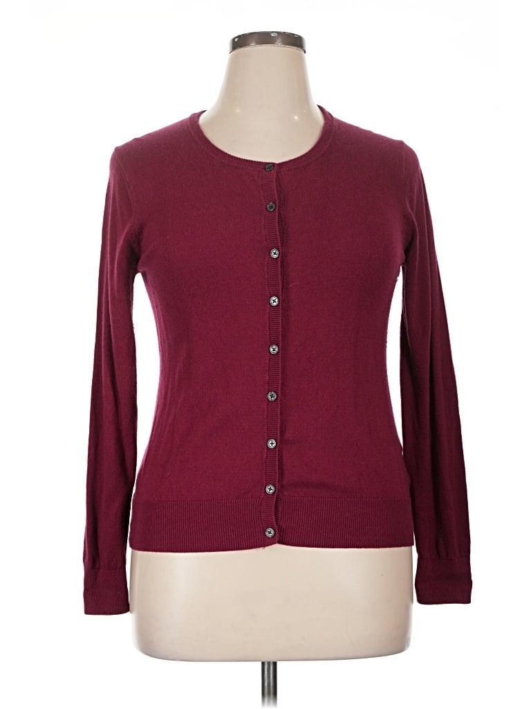 Pre-owned Old Navy Cardigan Sweater In Burgundy