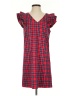 Draper James Plaid Red Casual Dress Size 4 - photo 1