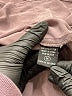 Angie 100% Polyester Gray Long Sleeve Blouse Size M - photo 8