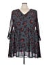 Madewell 100% Polyester Floral Gray Casual Dress Size 24 - photo 1