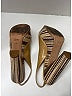 Prada Stripes Tan Patent Leather slingback Sandals Size EU 40 - photo 9