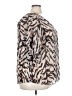 Estelle 100% Polyester Animal Print Brown Tan Short Sleeve Blouse Size 3X - photo 4