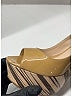 Prada Stripes Tan Patent Leather slingback Sandals Size EU 40 - photo 4