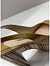 Prada Stripes Tan Patent Leather slingback Sandals Size EU 40 - photo 8