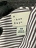 A New Day Stripes Silver Long Sleeve Blouse Size XS - photo 7