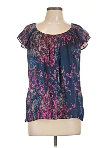 NY Collection Short Sleeve Blouse (view 1)