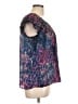 NY Collection 100% Polyester Blue Short Sleeve Blouse Size L - photo 4