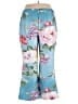 Unbranded 100% Polyester Floral Blue Casual Pants Size 3X - photo 2