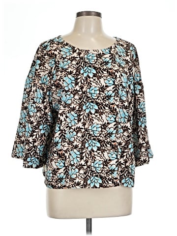 Elizabeth and James 3/4 Sleeve Blouse (view 1)