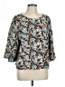 Elizabeth and James 100% Polyester Teal 3/4 Sleeve Blouse Size L - photo 1