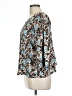 Elizabeth and James 100% Polyester Teal 3/4 Sleeve Blouse Size L - photo 5