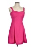 Shein Solid Pink Cocktail Dress Size L - photo 1