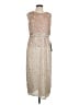 Mac Duggal 100% Polyester Tan Cocktail Dress Size 10 - photo 1