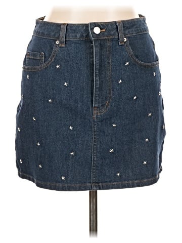 No Boundaries Denim Skirt (view 1)