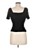 Lulus Black Short Sleeve Top Size M - photo 2