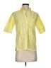 Talbots Yellow Short Sleeve Blouse Size S - photo 1