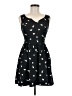 Bar III 100% Polyester Hearts Black Casual Dress Size XS - photo 1