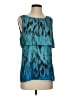 CAbi 100% Silk Teal Sleeveless Silk Top Size S - photo 1
