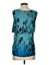 CAbi 100% Silk Teal Sleeveless Silk Top Size S - photo 2