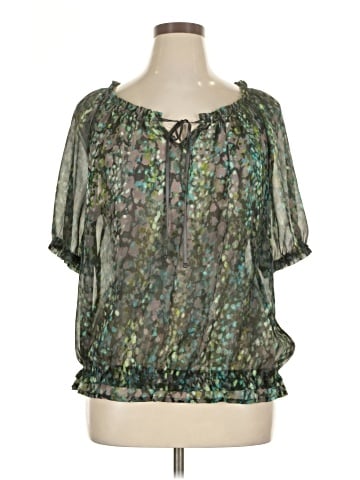 a.n.a. A New Approach Short Sleeve Blouse (view 1)
