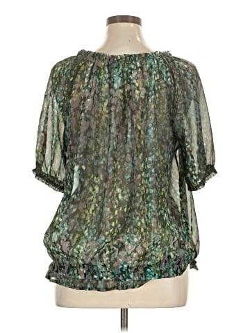 a.n.a. A New Approach Short Sleeve Blouse (view 2)