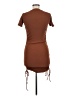 Zara Solid Brown Casual Dress Size S - photo 2