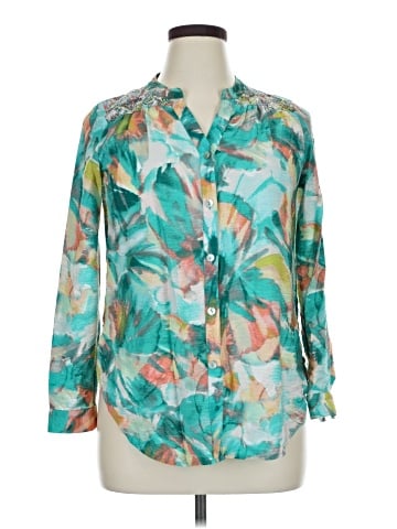 Figueroa & Flower 3/4 Sleeve Blouse (view 1)