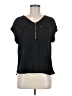 Apt. 9 100% Polyester Black Short Sleeve Top Size M - photo 1