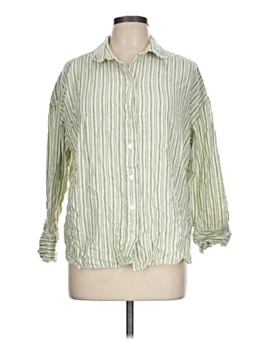 Abercrombie & Fitch 3/4 Sleeve Button-Down Shirt (view 1)