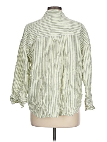 Abercrombie & Fitch 3/4 Sleeve Button-Down Shirt (view 2)
