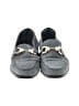 Zara 100% Leather Gray Blue Flats Size EU 38 - photo 2