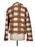 Stoosh 100% Polyester Tweed Brown Coat Size L - photo 2