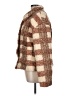 Stoosh 100% Polyester Tweed Brown Coat Size L - photo 5
