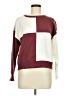 Vigoss Color Block Burgundy Pullover Sweater Size M - photo 1