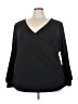 Universal Standard Black Long Sleeve Blouse Size 24 - photo 1