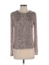 Greylin Silver Long Sleeve Top Size S - photo 1