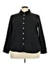 Lester's 100% Polyester Solid Black Long Sleeve Blouse Size 3X - photo 1