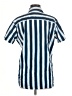 Jack & Jones Stripes Blue Short Sleeve Button-Down Shirt Size M - photo 2