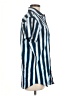 Jack & Jones Stripes Blue Short Sleeve Button-Down Shirt Size M - photo 4