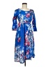 Bisette Print Blue Casual Dress Size M - photo 1