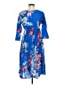 Bisette Print Blue Casual Dress Size M - photo 2