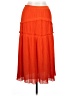 Tory Burch 100% Polyester Solid Orange Casual Skirt Size 10 - photo 1