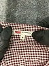 Levi's Checkered-gingham Brown Long Sleeve Blouse Size M - photo 7