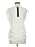 Janet Chung 100% Polyester Ivory Short Sleeve Blouse Size M - photo 2