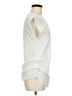 Janet Chung 100% Polyester Ivory Short Sleeve Blouse Size M - photo 4