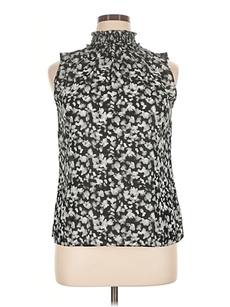 Pre-owned Donna Karan Sleeveless Blouse In Silver